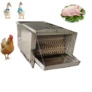Plumeuse à volaille automatique à haute efficacité 600 plumes/heure, motorisée, en acier inoxydable 304, pour l'épluchage industriel des poulets, 380V - Product Image 4
