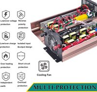 Nouvel onduleur solaire à onde sinusoïdale pure 12V vers 220V, 2000W, 5000W, 6000W, 8000W