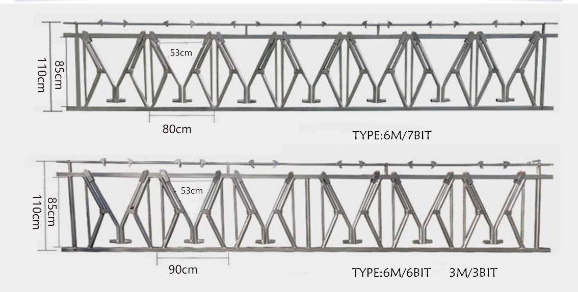 Galvanized Custom Cattle Dairy Headlocks Farming Equipment