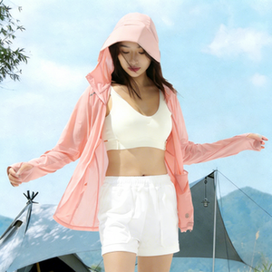 Nouvelle collection été : Vêtements <span class=keywords><strong>anti</strong></span>-<span class=keywords><strong>UV</strong></span> UPF50+ en soie glacée pour <span class=keywords><strong>femme</strong></span>, sensation de fraîcheur, antibactériens, à large bord, <span class=keywords><strong>anti</strong></span>-humidité et <span class=keywords><strong>anti</strong></span>-transpiration - Product Image 3