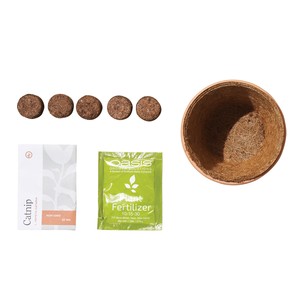 Tiny Terracotta Indoor Herb Garden Kit para mascotas Macetas y jardineras con luz <span class=keywords><strong>de</strong></span> cultivo y suelo <span class=keywords><strong>de</strong></span> turba <span class=keywords><strong>de</strong></span> coco - Product Image 2