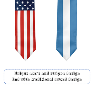 Banda de Graduación de Satén para Adultos, 13*180CM, para Estudios Interamericanos en EE. UU. y Guatemala - Product Image 3