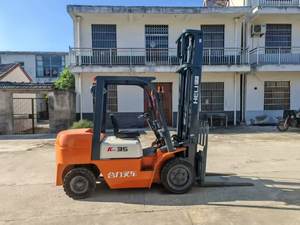 Heli Chariot élévateur diesel d'occasion de 3.5 tonnes avec mât à deux étages et RWD pour travaux de construction à vendre - Product Image 6