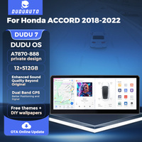 DUDU7 UIS7870 TDA7808 Autoradio intelligent Android 12,3 pouces Lecteur multimédia GPS DSP pour Honda Accord 10 2018 2019 2020 2022