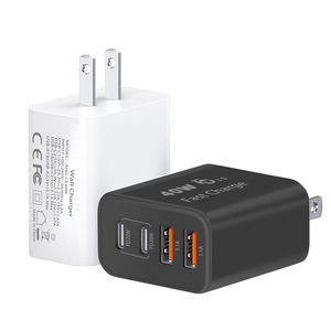 อะแดปเตอร์ชาร์จเร็ว 40W แบบกำหนดเอง สาย USB 2C2A รองรับ PD QC  พร้อมปลั๊ก ETL สำหรับ iPhone 17 Samsung  รองรับปลั๊ก US EU UK - Product Image 1