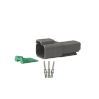 Connecteur Électrique Étanche Automobile DT 2 Broches Deutsch Mâle Femelle Prise 22-16AWG DT06-2S DT04-2P
