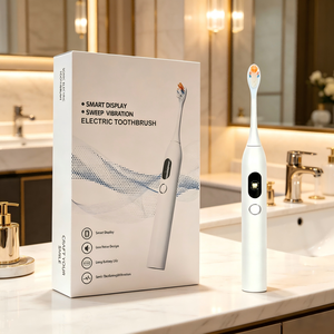 <span class=keywords><strong>Cepillo</strong></span> de <span class=keywords><strong>Dientes</strong></span> Eléctrico Sónico Portátil Inteligente con Pantalla LCD, Vibración y Limpieza Profunda, OEM ODM, Venta Caliente - Product Image 1