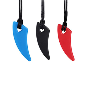 Multicolore dinosauro per uso alimentare Silicone sensoriale massaggiagengive bambino autismo alleviare lo Stress collana da masticare sensoriale per i bambini - Product Image 6