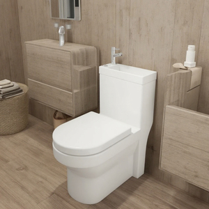 Toilette nhà vệ sinh nhỏ nhà vệ sinh nước Closet các loại cùng WC 2 trong 1 <span class=keywords><strong>commode</strong></span> một mảnh kép tuôn ra nhà vệ sinh bát thương hiệu - Product Image 2