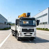 Nouvelle grue mobile montée sur camion de 12 tonnes avec commande hydraulique et roulement pour projets de construction