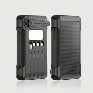 แบตเตอรี่สำรองพลังงานแสงอาทิตย์แบบมือหมุนไฟฉาย LED 10000mAh 20000mAh สำหรับโทรศัพท์มือถือ - Product Image 6