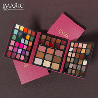 Palette de maquillage tout-en-un en gros sous marque privée, couleurs personnalisées avec logo pour marque cosmétique, ensemble beauté visage, yeux et lèvres