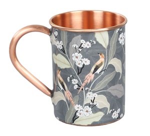 Tasses à bière en cuivre conçues par fleur émaillée pour la fête à la maison et le but de cadeau - Product Image 1