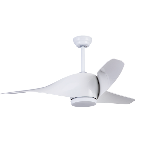 Modern Simple Design High Quality White Color 52 Inch ABS Blades LED Ceiling Fan