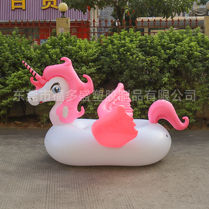 Flotador <span class=keywords><strong>de</strong></span> piscina <span class=keywords><strong>de</strong></span> unicornio <span class=keywords><strong>de</strong></span> PVC duradero grande con logotipo personalizado para fiestas <span class=keywords><strong>de</strong></span> natación, eventos acuáticos, piscina y playa - Product Image 5