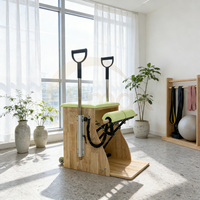 Chaise Wunda en bois Source Factory pour Pilates, garantie 5 ans, équipement de Pilates en chêne, adapté aux jeunes et aux jeunes adultes