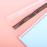 Transparente Kunststoffspirale in Schwarz und Weiß für Notizbuch-Bindungen – Kunststoff-Spiralringe für Kinderbücher