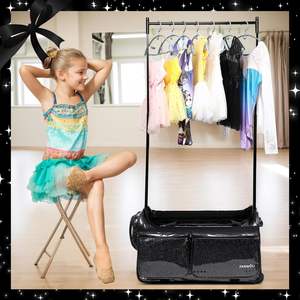 กระเป๋าเต้นรำแบบมีล้อพร้อมชั้นวางเครื่องสำอางและชุดเต้นรำแบบแขวน ตัวอย่างสินค้าฟรี ไม่มีค่าใช้จ่าย - Product Image 6