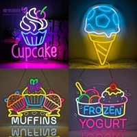 Bande lumineuse néon CANDY 3D, alimentation USB 5V/12V, LED dimmable, panneau acrylique, pour fêtes, enseignes de bar à bonbons, décoration de vitrine de magasin