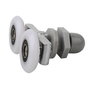 Roulette de porte de douche Juwoya à double roue en alliage d'aluminium pour porte coulissante en verre de salle de bain - Product Image 2