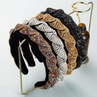 Serre-tête Tendance et Magnifique en Strass de Cristal, Grande Version, Accessoire Cheveux pour Femme, Idéal pour le Lavage du Visage