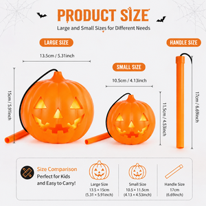 Linterna de Calabaza, Compra al por Mayor, Reutilizable, Funciona con Pilas, Luminosa, para Uso en Exteriores, Fácil de Usar, Elemento Divertido, Truco o Trato - Product Image 2