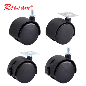 Ressam Factory Furniture Wheel Caster Möbel rolle 1,5 Zoll und 2 Zoll Basic Plastic Caster Wheels - Product Image 1