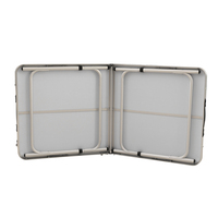 Table de pique-nique pliante moderne en aluminium, hauteur réglable, meubles légers pour patio, balcon, jardin, salon et événements