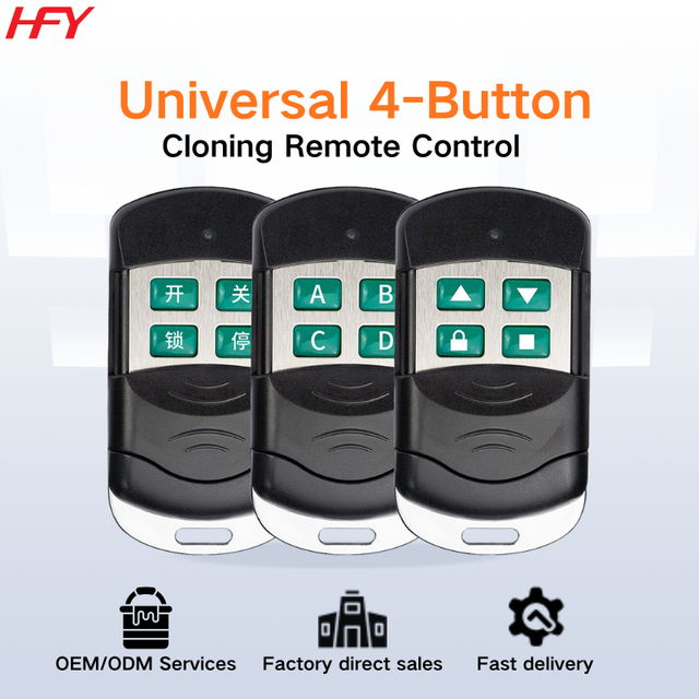 433.92MHz 315MHz RF Remote Control Duplicator Handheld Face to Face Copy Cloner for Garage Door and Motor