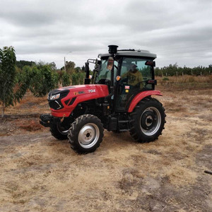 Trung Quốc 40hp 60hp 70hp mini 4WD nông nghiệp máy kéo giá rẻ 4x4 trang trại bánh xe máy kéo động cơ diesel 50hp đánh giá điện sử dụng điều kiện" - Product Image 2