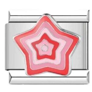 Bracelet modulaire en acier inoxydable italien, série rose, ensemble de breloques en forme de cœur, de lèvres et de nœud papillon, bijoux unisexes, cadeau - Product Image 5