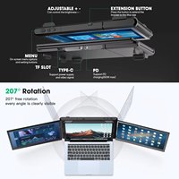 Moniteur portable triple P2 PRO pour écran d'ordinateur portable 13,3 pouces FHD 1080p IPS, prise en charge Type-C/PD/TF, compatible MacBook M1/M2