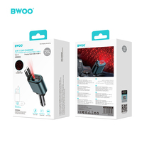 BWOO nouveauté 100W 4-IN-1 chargeur de voiture rétractable en alliage d'aluminium Type C câble chargeur de téléphone avec adaptateur d'alimentation PD 3.0