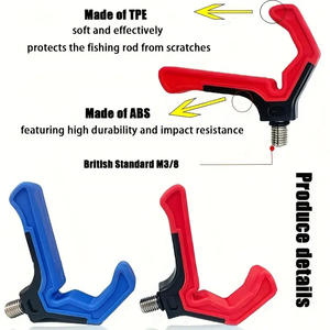 Soporte de caña de pescar alimentador europeo, combo de cabeza de soporte tipo L para accesorios de caña de mar, estándar británico de 3/ 8 pulgadas - Product Image 2