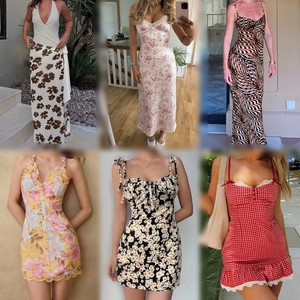 Lote Mixto de Vestidos de Verano para Mujer al por Mayor, Mini, Midi, Maxi, en Stock, con Estampado Floral, Encaje, Tejido, Satén, Casual, para Fiesta, Ropa Usada para Reventa - Product Image 2