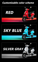 Moped électrique CKD SKD 12 pouces, 2 roues, 2 places, 1100/1300W, vitesse 60 km/h, moto électrique personnalisée pour adultes