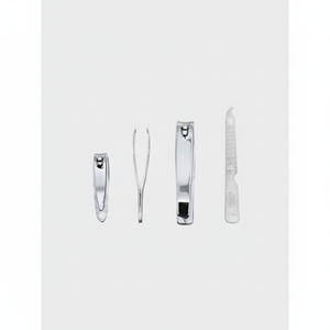 Professional 4pcs Hand Foot <b>Nail</b> Care Set K Beauty Manicure Pedicure <b>Kit</b> Stainless Steel Clippers Nipper File Tweezer Handmade - Product Image 2