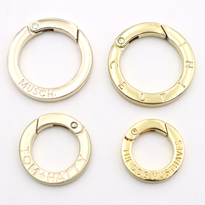 Miễn Phí Mẫu Biểu Tượng Tùy Chỉnh Mùa Xuân O Vòng Móc Túi Phần Cứng 25Mm Bạc Kim Loại Mùa Xuân Cổng O <span class=keywords><strong>Ring</strong></span> - Product Image 1