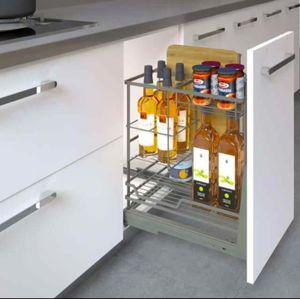 Accessoires de meuble multifonctionnels au design moderne, nouveau panier de rangement, tiroir à épices bleu - Product Image 1