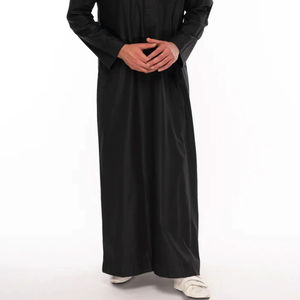 High Quality Best Design <b>Men</b> Muslim <b>Thobe</b> Uniform Plus Size Cheap Price <b>Men</b> Muslim <b>Thobe</b> on Sale - Product Image 4