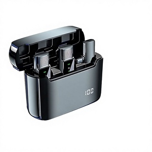 Microphone Lavalier Sans Fil S16 2.4G à Condensateur avec Étui de Charge, Lumières LED, Vlog, Réduction de Bruit IA, Léger, Compatible iPhone/Android - Product Image 2