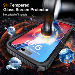 Coque Magnétique Transparente pour iPhone 18 Pro Max 17 Air 16 Pro 15 Plus 17e – Étui Robuste Intégral avec Protection d'Écran Sensible Intégrée - Product Image 4