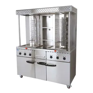 Commerciële Elektrische Verticale Barbecue Grill Automatische Rotatie Verticale Broodrooster Machine Shoarma Machine Apparatuur Voor Verkoop