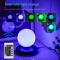 Veilleuse créative Maglev Nuage Lune Lumineuse, Décoration de Bureau et de Maison, Cadeau Original, Vente en Gros