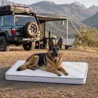 Matelas de voyage pour chien avec support épais pour camping, auvent et pauses en bord de route