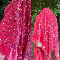 Prix usine 5mm flanelle paillettes tissu femmes vêtements élastique Sequin velours tissu brodé paillettes velours pour robe