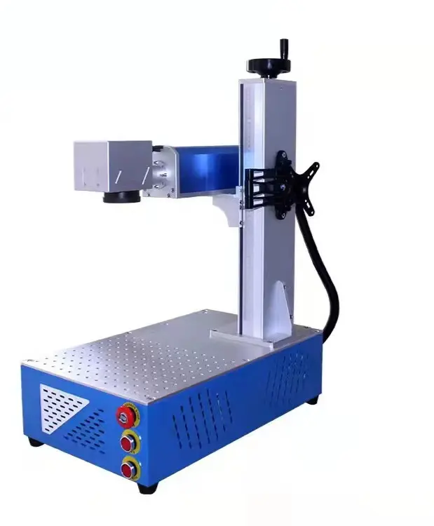 Pequeno laser de fibra 20w 30w 50w JPT cnc desktop cor fibra laser marcação preço da máquina para venda de metal