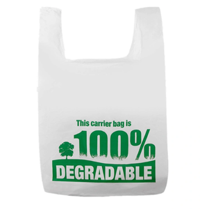 Manufacturer Wholesale Biodegradable T Shirt Shopping Plastic Package Bag <b>PLA</b> Custom Take Away Shopping Bags Transparent Roll - Product Image 1