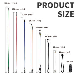 เชือกยางยืด Wantu Guy Ropes ขนาด 50 มม. พร้อมห่วงคาราไบเนอร์ สำหรับรัดสินค้า เชือกสำหรับเต็นท์ ใช้ได้หลากหลาย - Product Image 3