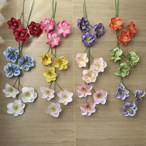 ดอกทิวลิปประดิษฐ์จากจุนเหยยวน ดอกไหม ก้านเดี่ยว 3 หัว สำหรับตกแต่งบ้าน - Product Image 4